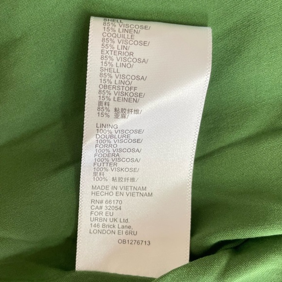 Urban Outfitters Green Floral Print Variable Straps Midi Dress Medium - Picture 10 of 10